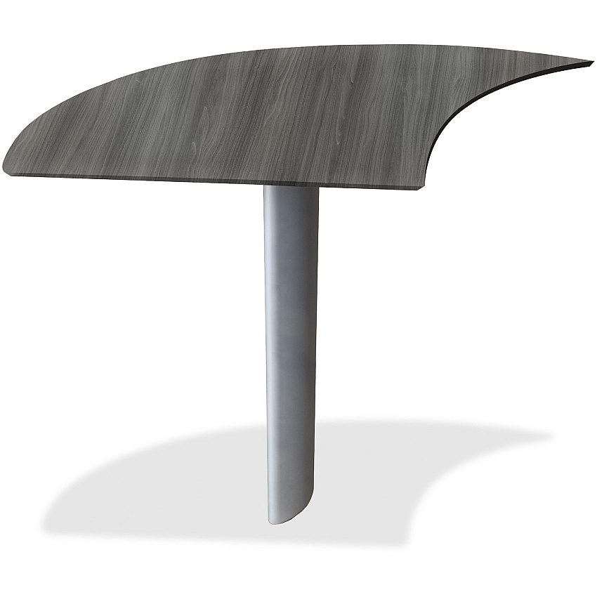 Mayline Medina Curved Desk Extension, Left (MLNMNEXTLLGS)