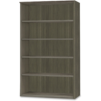 Mayline Medina Series Gray Laminate. 5-Shelf Bookcase (MLNMVB5LGS)