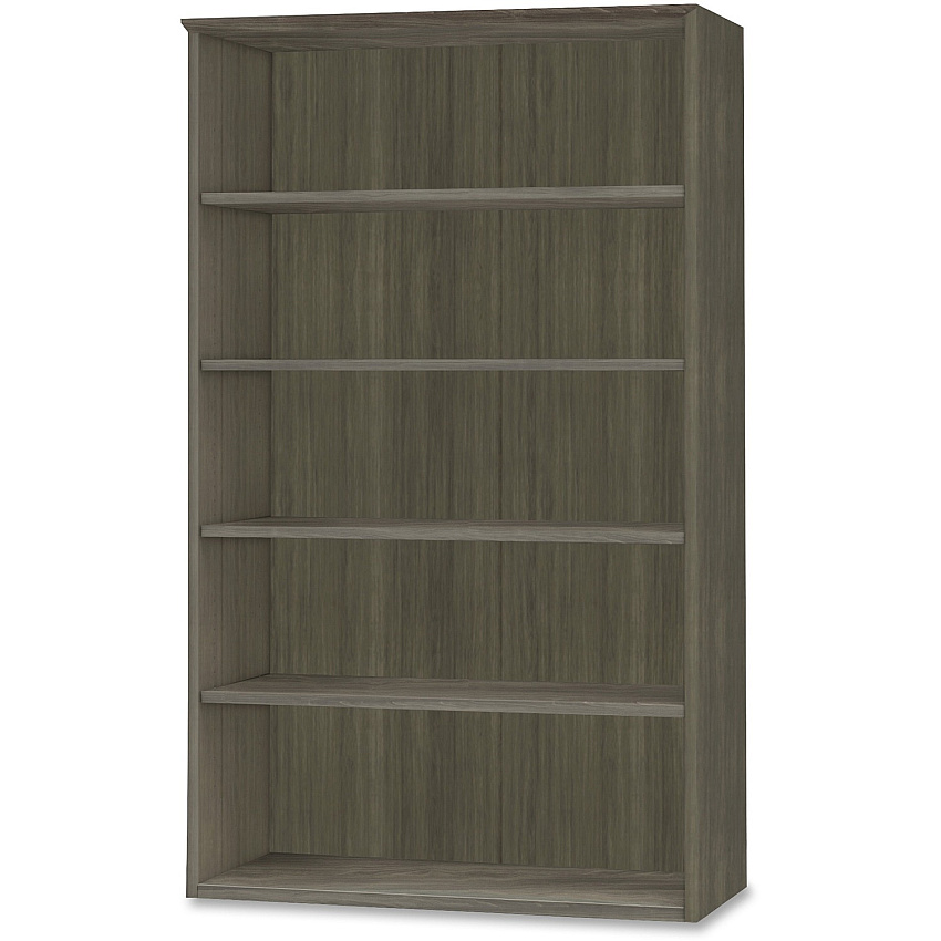 Mayline Medina Series Gray Laminate. 5-Shelf Bookcase (MLNMVB5LGS)