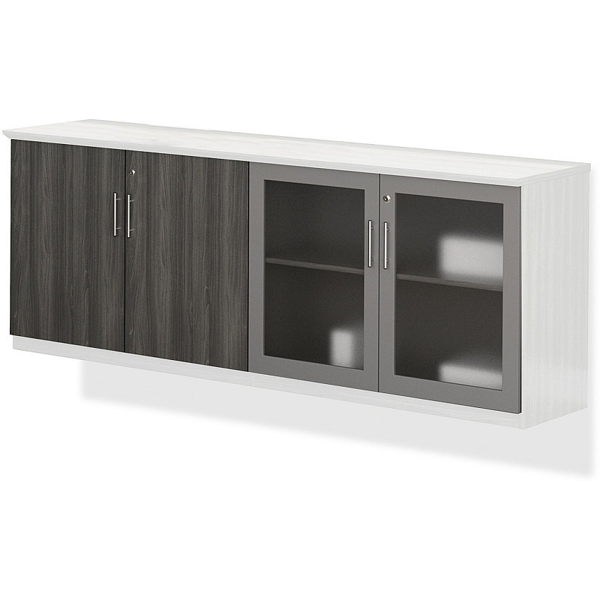 Mayline Medina Series Low Wall Cabinet Doors (MLNMVLCDLGS)