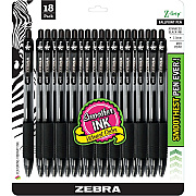 Zebra Z-Grip Retractable Ballpoint Pens (ZEB22218)