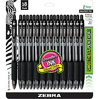 Zebra Z-Grip Retractable Ballpoint Pens (ZEB22218)