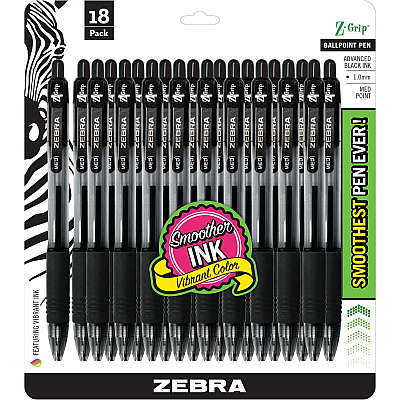 Zebra Z-Grip Retractable Ballpoint Pens (ZEB22218)