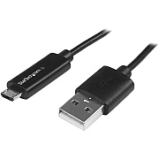 StarTech 1m Micro-usb Cable With Led Charge Light (USBAUBL1M)