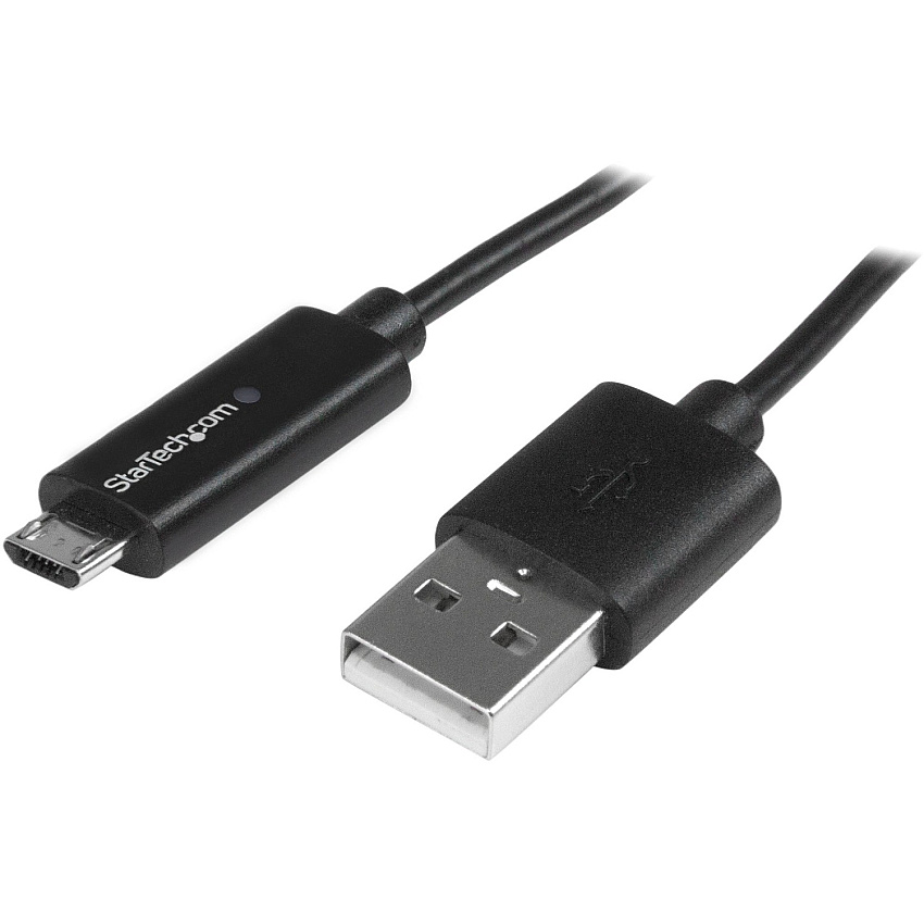 StarTech 1m Micro-usb Cable With Led Charge Light (USBAUBL1M)