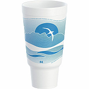 Dart 44 oz Horizon Design Foam Pedestal Cups (DCC44AJ32H)
