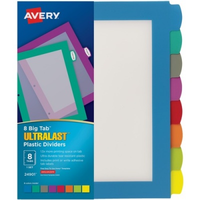 Avery Ultralast Big Tab Plastic Dividers (24901)