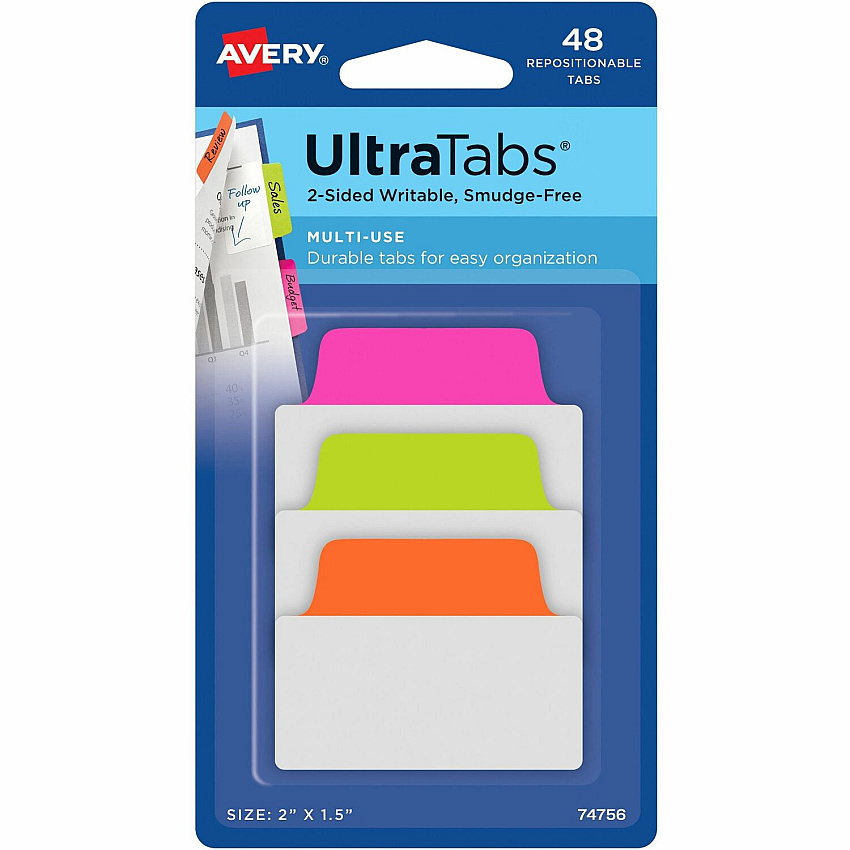 Avery 2" Multi-use Ultra Tabs (AVE74756)