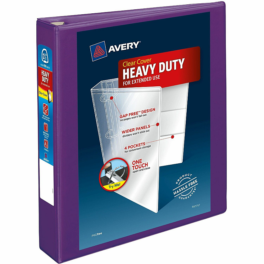 Avery Heavy-Duty View Binders - Locking One Touch EZD Rings (AVE79774)