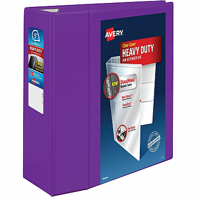 Avery Heavy-Duty View Purple 5" Binder (AVE79816)