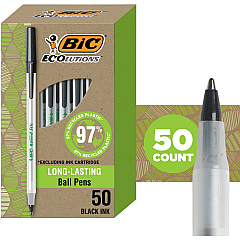 BIC Ecolutions Round Stic Ball Point Pen (BICGSME509BK)