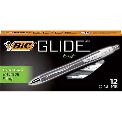 BIC Glide Exact Retractable Ballpoint (BICVCGN11BK)