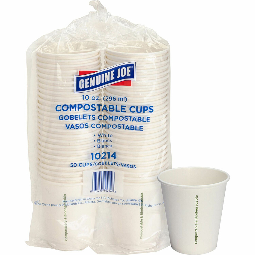 Genuine Joe 10 oz Eco-friendly Paper Cups (GJO10214)