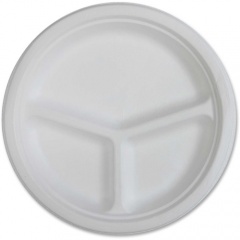 Genuine Joe 3-compartment Disposable Plates (10219)