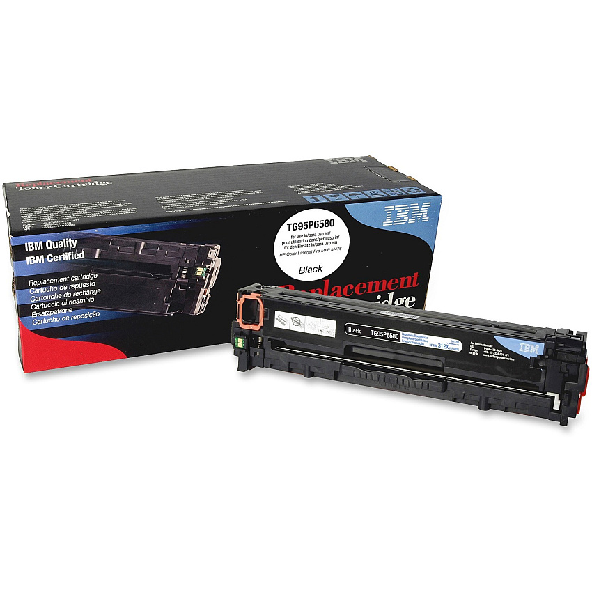 IBM Remanufactured High Yield Laser Toner Cartridge - Alternative for HP 312X (CF380X) - Black - 1 Each (IBMTG95P6580)