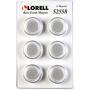 Lorell Round Cap Rare Earth Magnets (LLR52558)