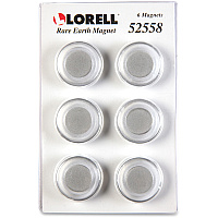 Lorell Round Cap Rare Earth Magnets (LLR52558)