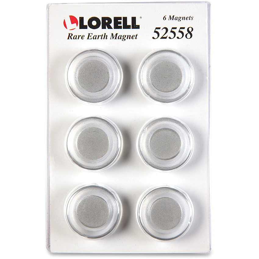 Lorell Round Cap Rare Earth Magnets (LLR52558)