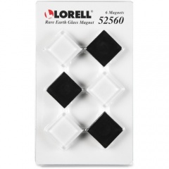 Lorell Square Glass Cap Rare Earth Magnets (52560)
