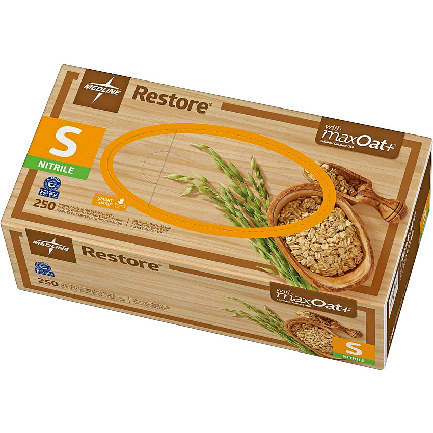 Medline Restore Nitrile Exam Gloves with Oatmeal (MIIOAT6801)