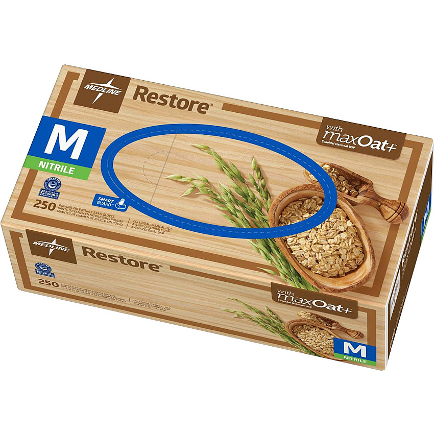 Medline Restore Nitrile Exam Gloves with Oatmeal (MIIOAT6802)