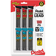 Pentel Super Hi-Polymer Lead Refills Value Pack (PENC257BPHB6)