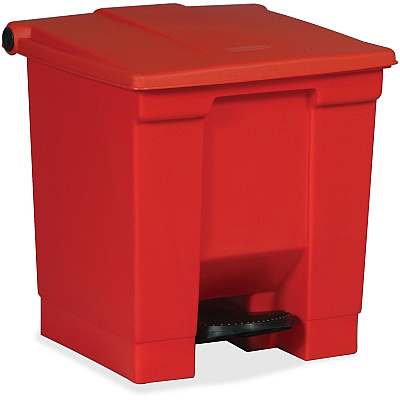 Rubbermaid Commercial Step-on Waste Container (RCP614300RED)