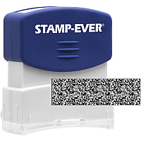 Stamp-Ever Pre-inked Security Block Stamp (USS8866)