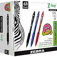 Zebra Z-Grip Retractable Ballpoint Pens (ZEB22048)