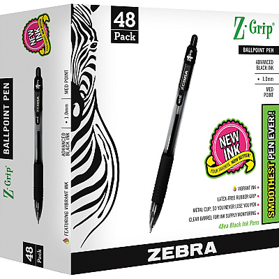 Zebra Z-Grip Retractable Ballpoint Pens (ZEB22148)