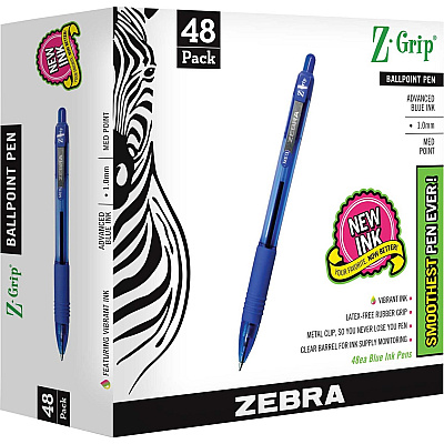 Zebra Z-Grip Retractable Ballpoint Pens (ZEB22248)