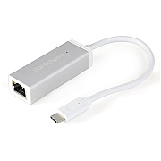 StarTech Usb-c To Gigabit Network Adapter - Usb Type-c To Ethernet Converter With Sleek Aluminum Housing - Silver - Usb-c To Gb E Nic With Native Driver (US1GC30A)