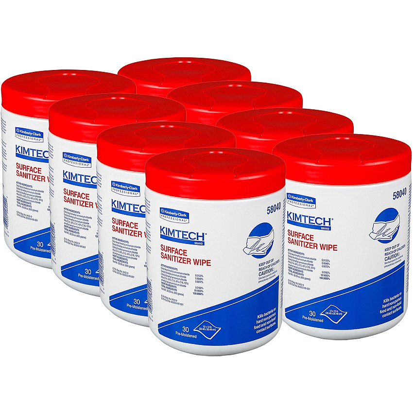 KIMTECH Prep Surface Sanitizer Wipes (KCC58040CT)