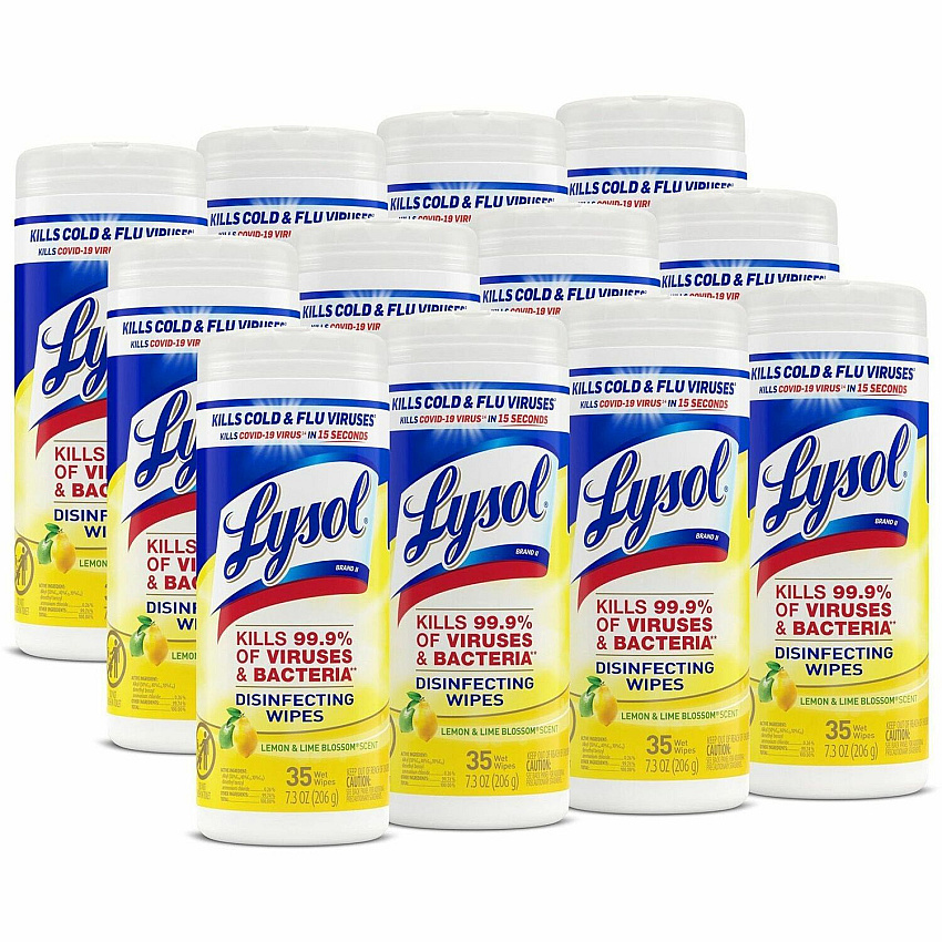 LYSOL Lemon/Lime Disinfect Wipes (RAC81145CT)