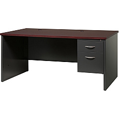 Lorell Fortress Modular Series Right-Pedestal Desk (LLR79146)