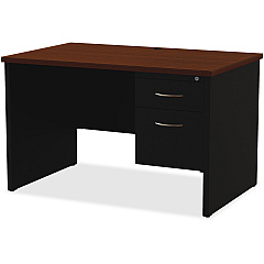 Lorell Fortress Modular Series Right-Pedestal Desk (LLR79147)