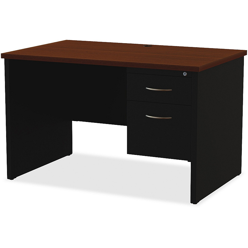Lorell Fortress Modular Series Right-Pedestal Desk (LLR79147)