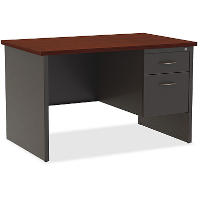 Lorell Fortress Modular Series Right-Pedestal Desk (LLR79148)