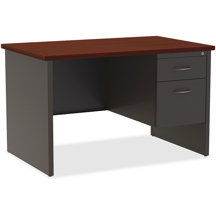 Lorell Fortress Modular Series Right-Pedestal Desk (LLR79148)