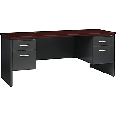 Lorell Fortress Modular Series Double-pedestal Credenza (LLR79158)
