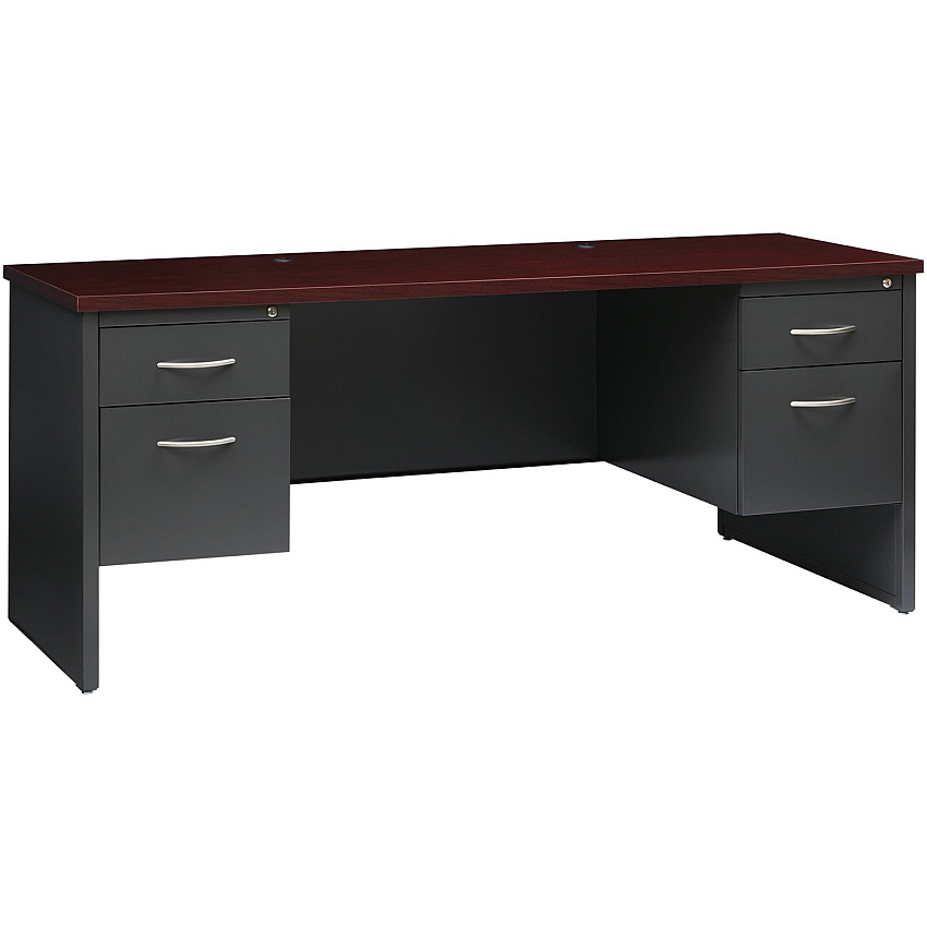 Lorell Fortress Modular Series Double-pedestal Credenza (LLR79158)