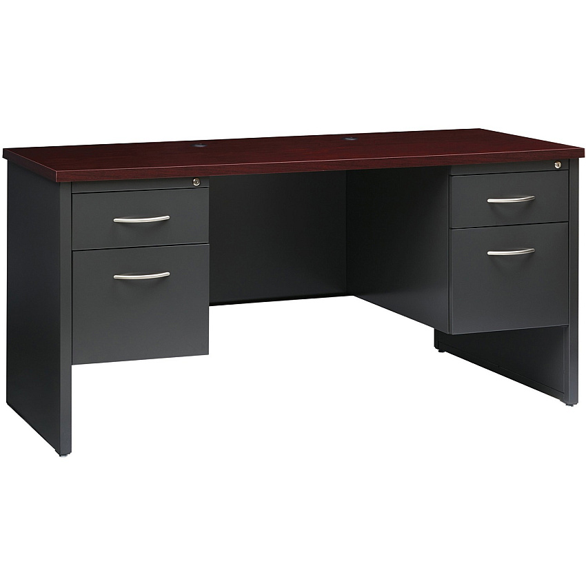 Lorell Fortress Modular Series Double-pedestal Credenza (LLR79160)