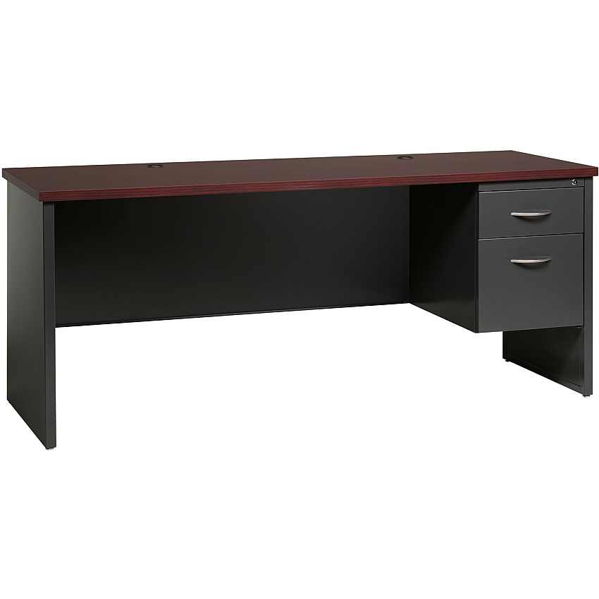 Lorell Fortress Modular Series Right-pedestal Credenza (LLR79162)