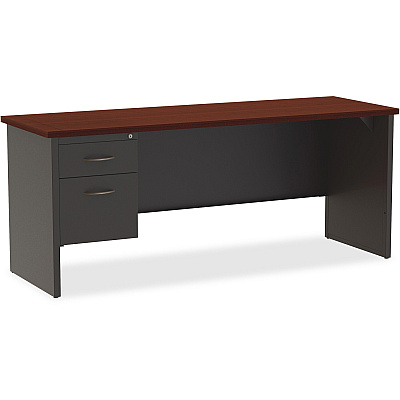 Lorell Fortress Modular Series Left-pedestal Credenza (LLR79164)