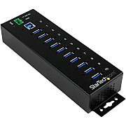 StarTech 10 Port Industrial Usb 3.0 Hub - Metal (ST1030USBM)