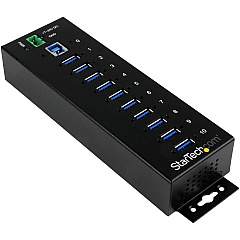 StarTech 10 Port Industrial Usb 3.0 Hub - Metal (ST1030USBM)