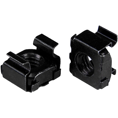 StarTech M6 Cage Nuts - 100 Pack, Black (CABCAGENT62B)