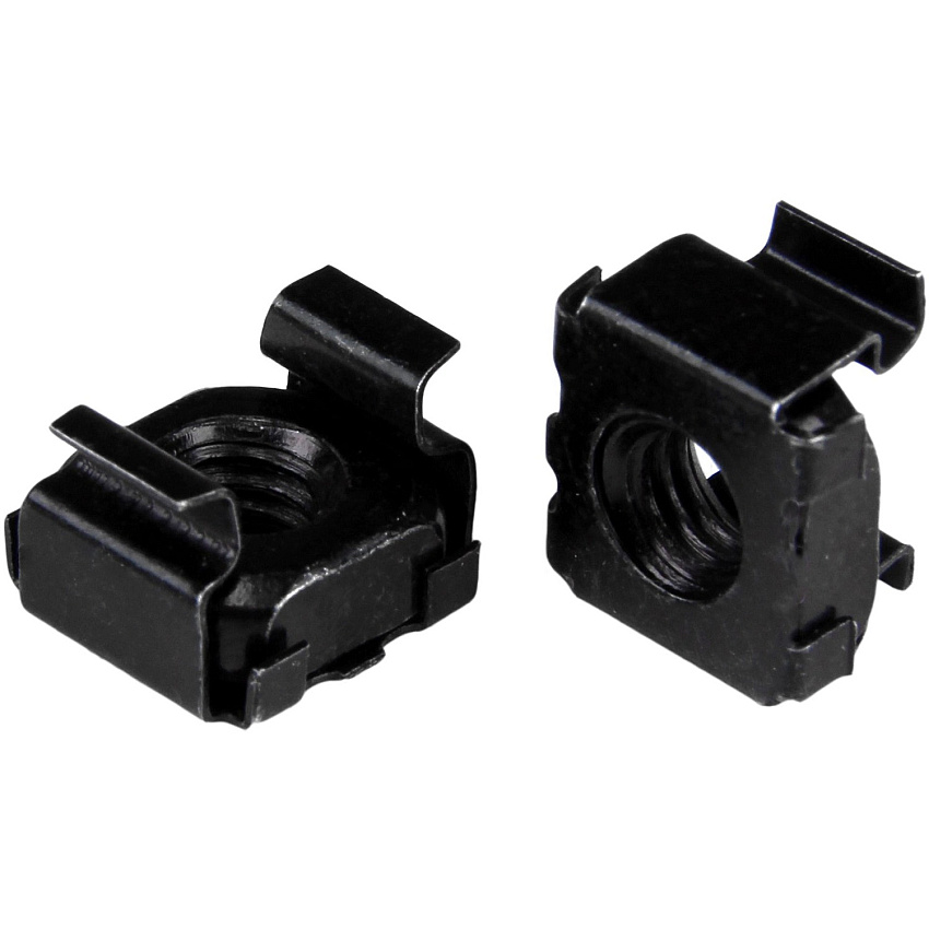 StarTech M6 Cage Nuts - 100 Pack, Black (CABCAGENT62B)