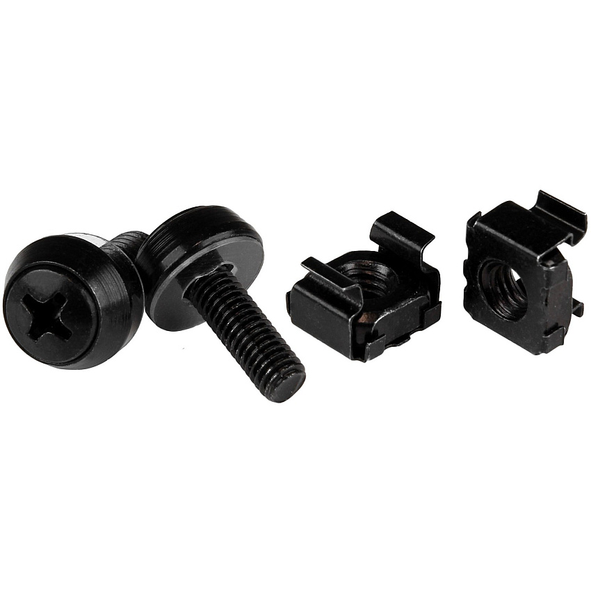 StarTech M5 Screws & Cage Nuts - 100 Pack, Black (CABSCREWM52B)