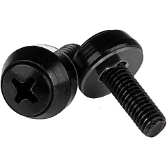 StarTech M5 Mounting Screws - 100 Pack, Black (CABSCREWSM5B)